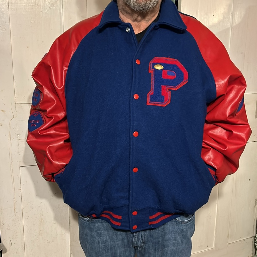 EC VTG 90s Awards USA Wool Team Letterman Varsity Jacket Streetwear Bomber Y2K